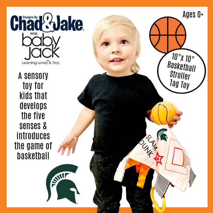 Michigan State Spartans Basketball Tag Stroller Lovey