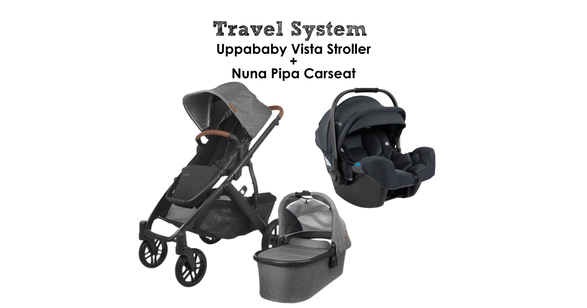 Most Popular Travel System Uppababy Vista Stroller and Nuna Pipa Car Seat