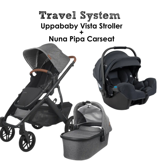 Travel System: Uppababy Vista Stroller and Nuna Pipa Carseat