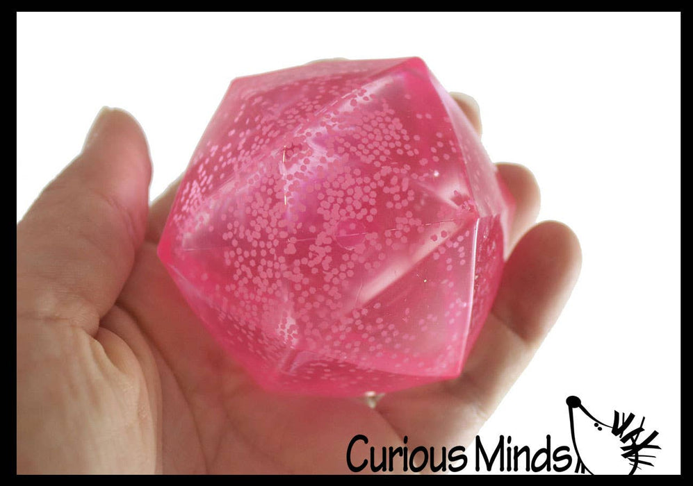 Sugar Polyhedron Diamond Shaped Ball - Glow in the Dark