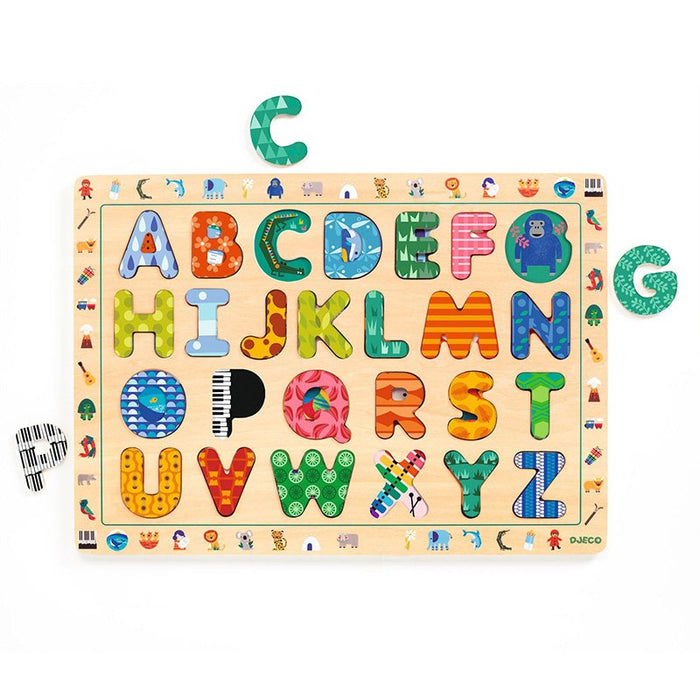 ABC International Wooden Puzzle