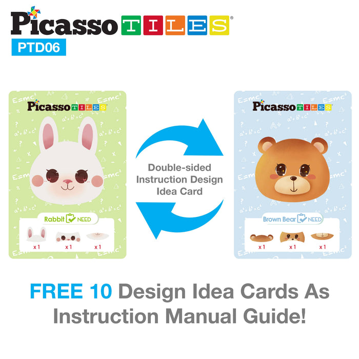 120pcs Magnetic Animal Sticker Puzzle Book Drawing Board
