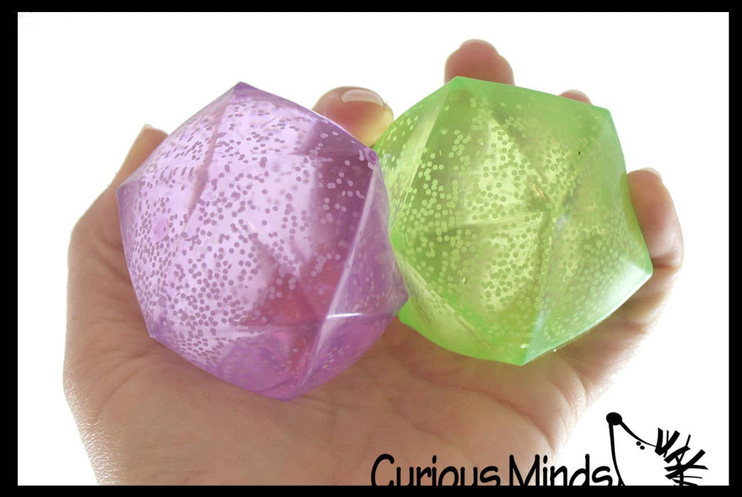 Sugar Polyhedron Diamond Shaped Ball - Glow in the Dark