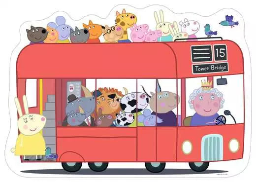Peppa Pig London Bus 24pc Giant Floor Puzzle