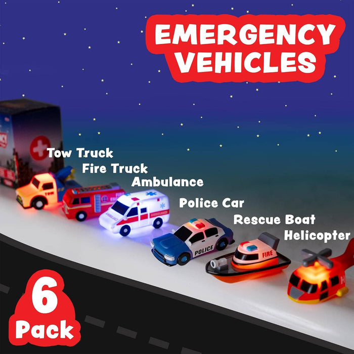 Tub Works® Emergency™ Light Up Bath Toys 6pk