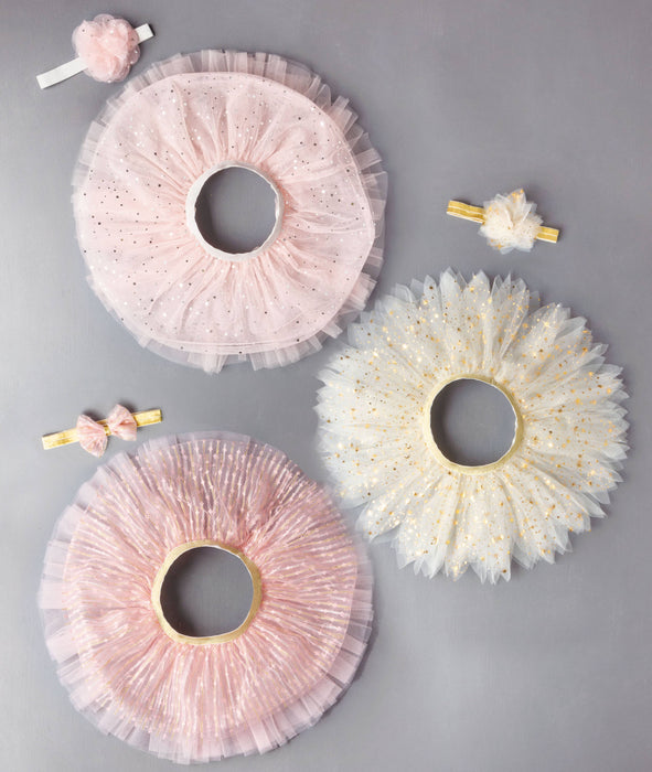 Tutu & Headband Set: Rose Pink-Large