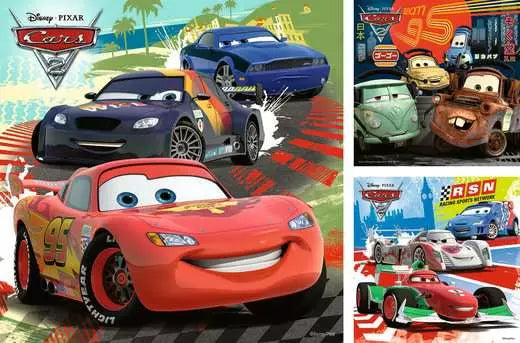 Pixar's Cars Worldwide Racing Fun 49pc Puzzle Set