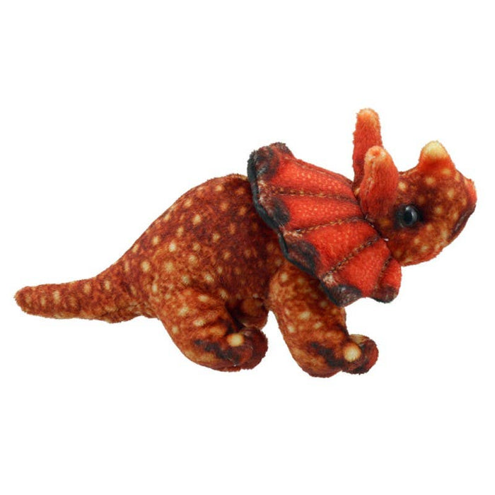 Dinosaur Finger Puppets - Triceratops (Orange)