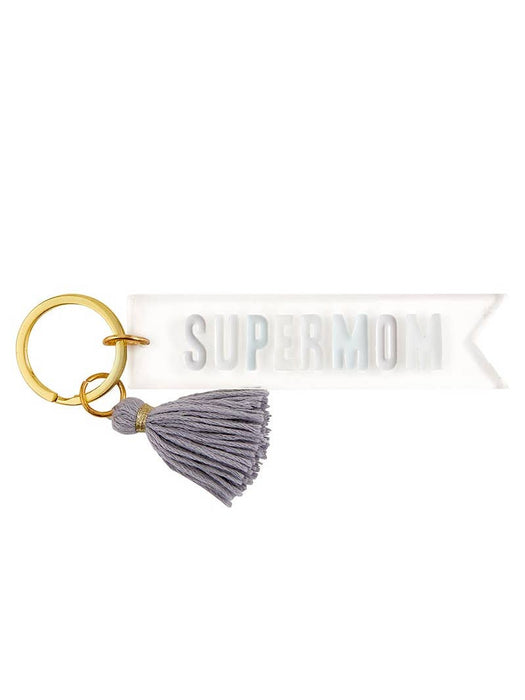 Acrylic Key Tag- Supermom