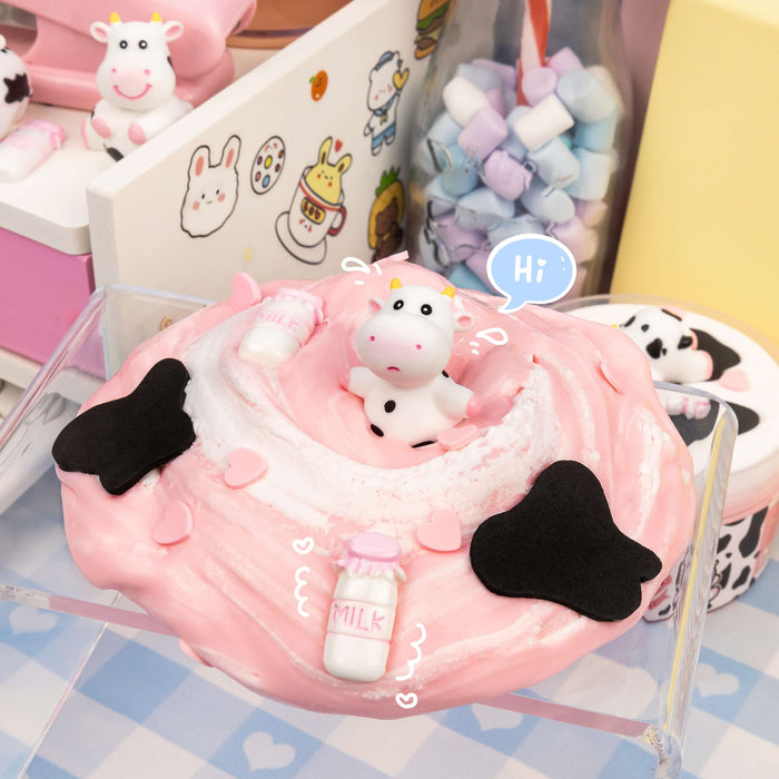 Straw-Dairy Cow 2 Slimes in 1 Signature Dome™ Slime