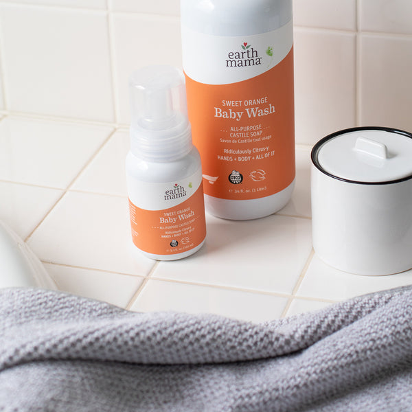Earth Mama Organics Sweet Orange Baby Wash
