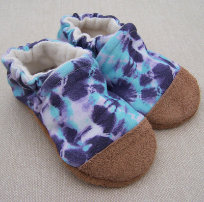 Grape Tie Dye Organic Cotton Slippers