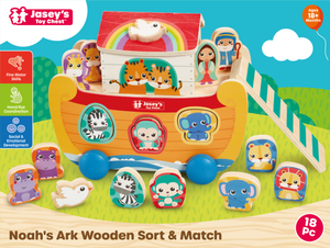 Noah's Ark Wooden Sort & Match