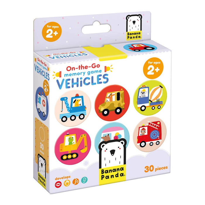 On-the-Go Puzzle Memory Game Vehicles 2+ for toddlers