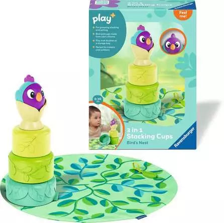 3-in-1 Stacking Cups- Birds Nest