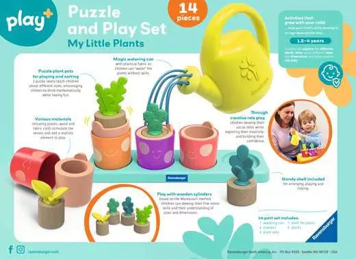 Puzzle and Play Set: My Little Plants