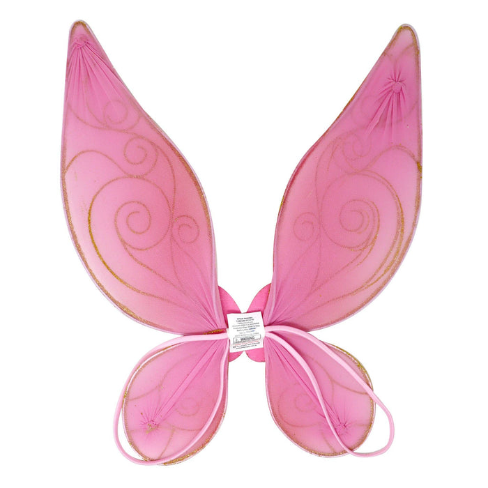 Butterfly Ballet Pink & Gold Sparkle Wire Wings