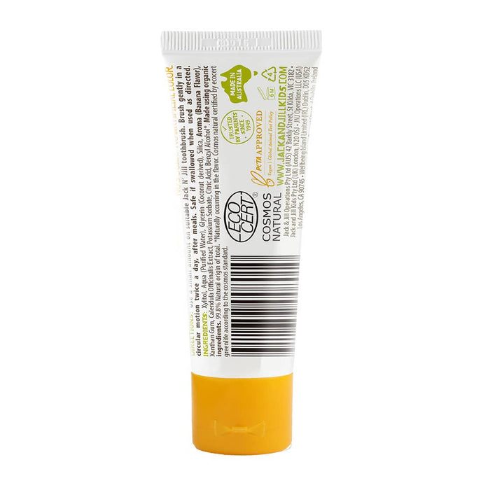 Jack N' Jill Natural Certified Kids Toothpaste Banana