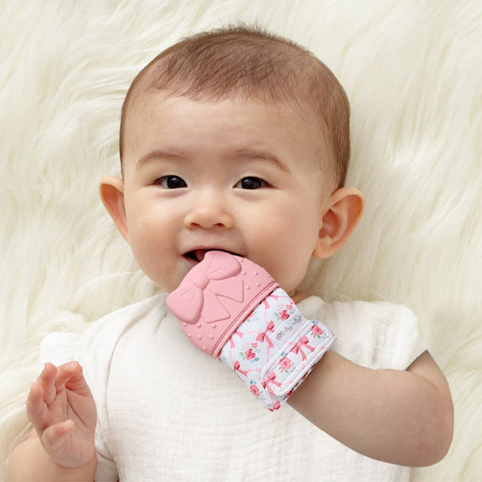 Itzy Mitt™ Silicone Teething Mitts: Bow