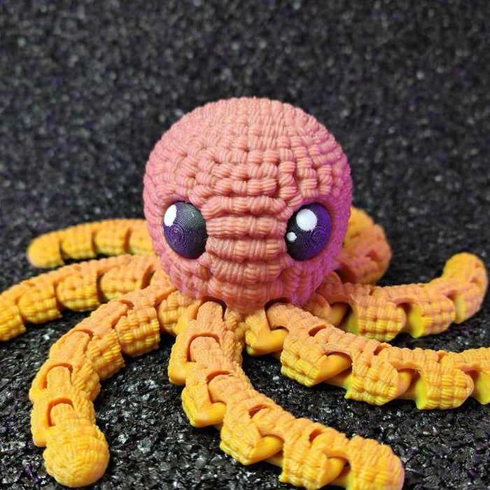 3D Printed Articulating Crochet Octopus