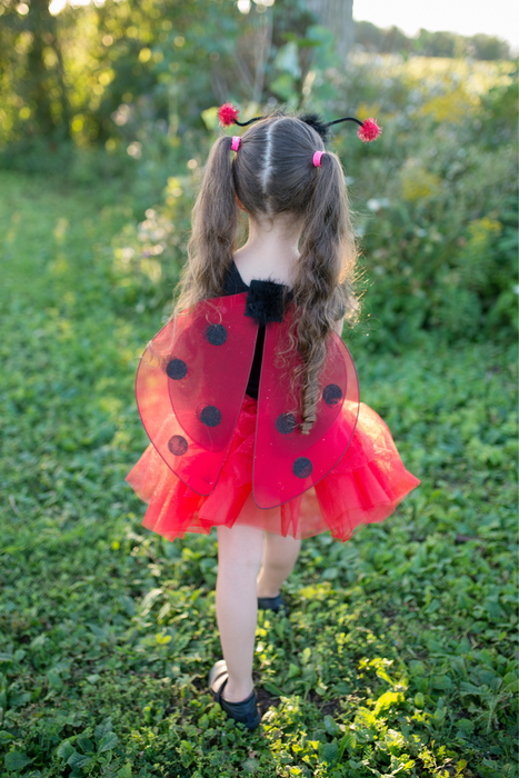 Glitter Ladybug Tutu + Wings + Headband