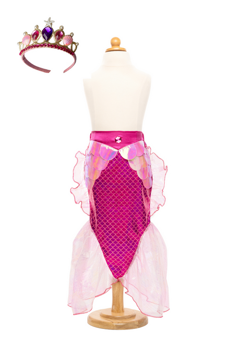 Mermaid Glimmer Skirt & Tirara Pink