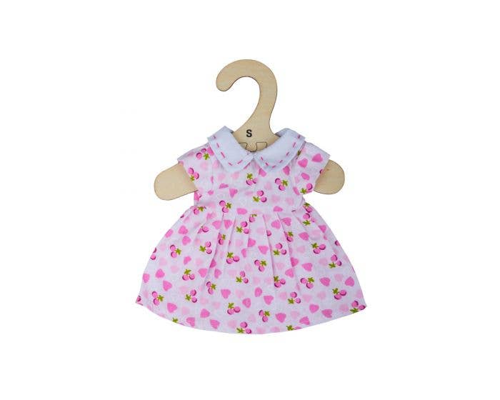 Pink dress with pink hearts - Small