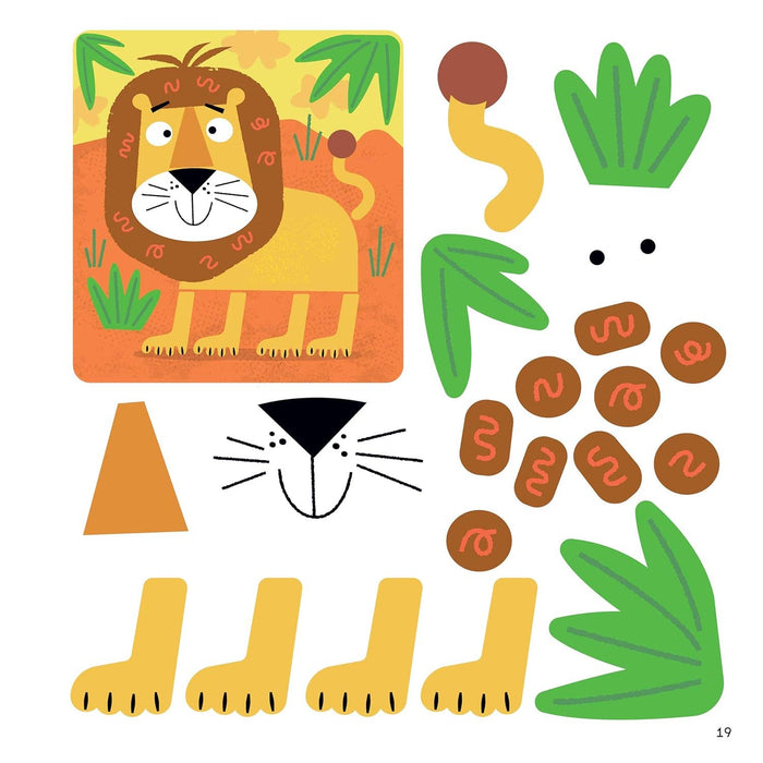 First Fun Sticker Painting:  WILD ANIMALS