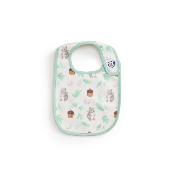 Gray Squirrel Bibs Set