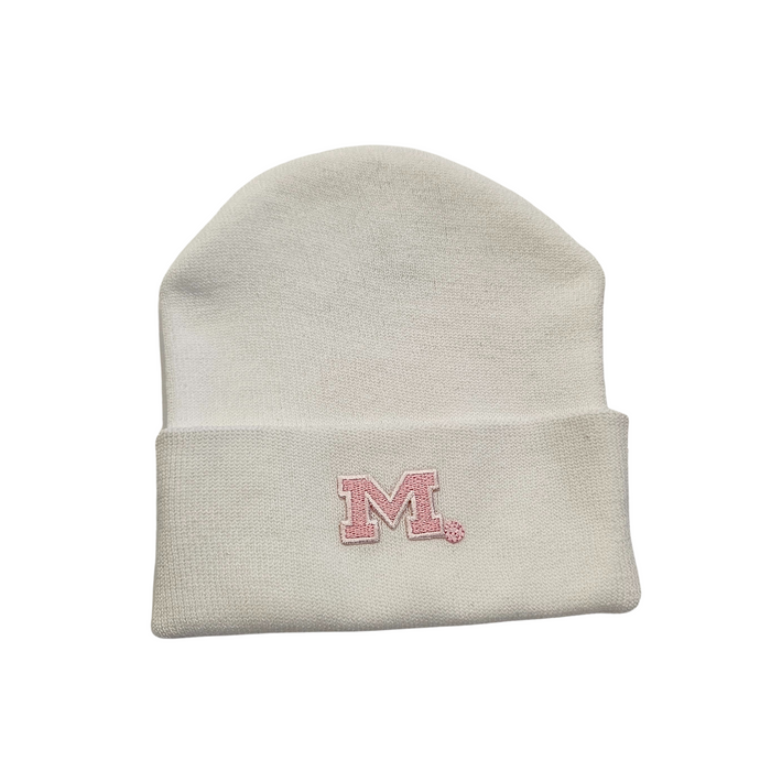 U of M Newborn Knit Hat: Pink