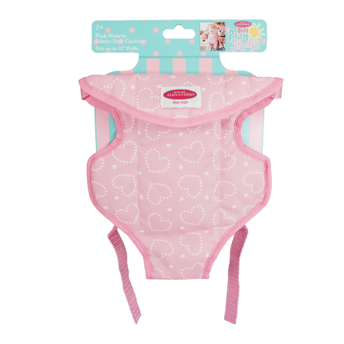 Pink Hearts Fabric Carrier