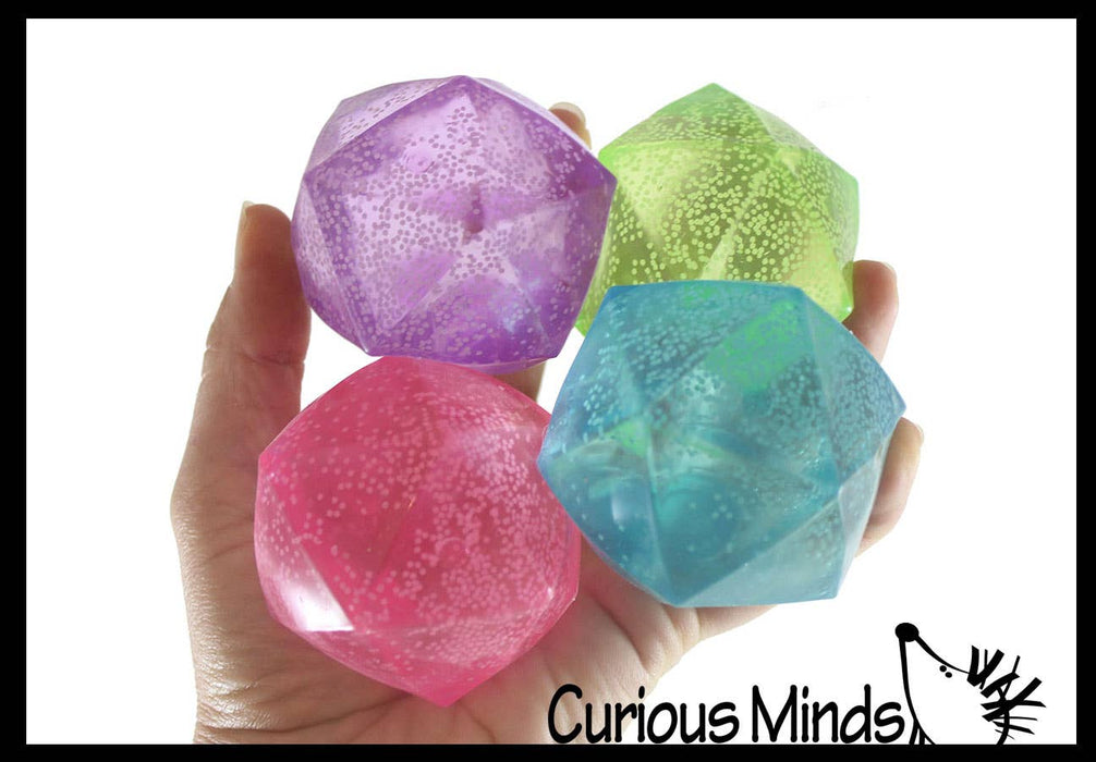 Sugar Polyhedron Diamond Shaped Ball - Glow in the Dark