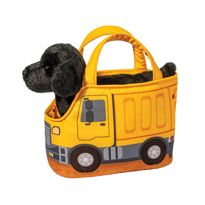 Construction Truck Sak w/ Black Lab