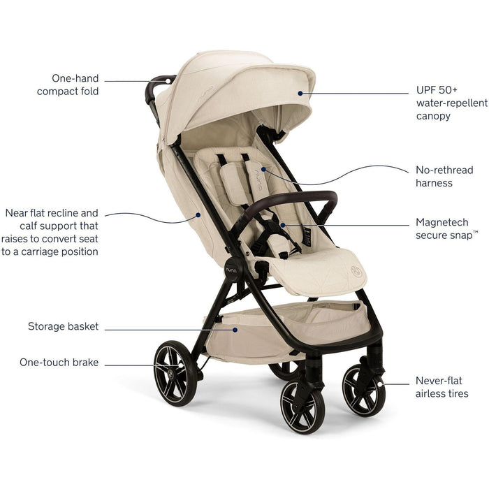 nuna one hand fold stroller Nuna BMW TRVL LX Stroller Mica