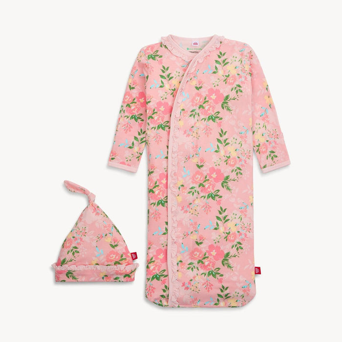Ainslee Modal Magnetic Gown + Hat Set