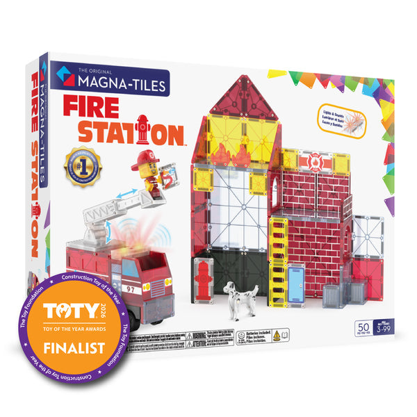 MAGNA-TILES Fire Station 50pc Set