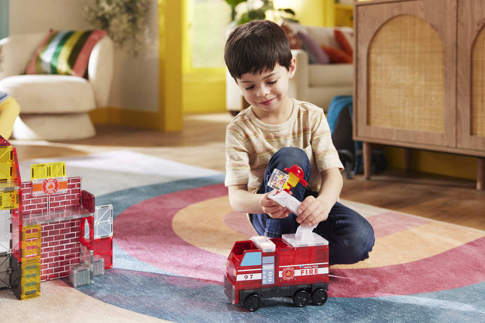MAGNA-TILES Fire Station 50pc Set