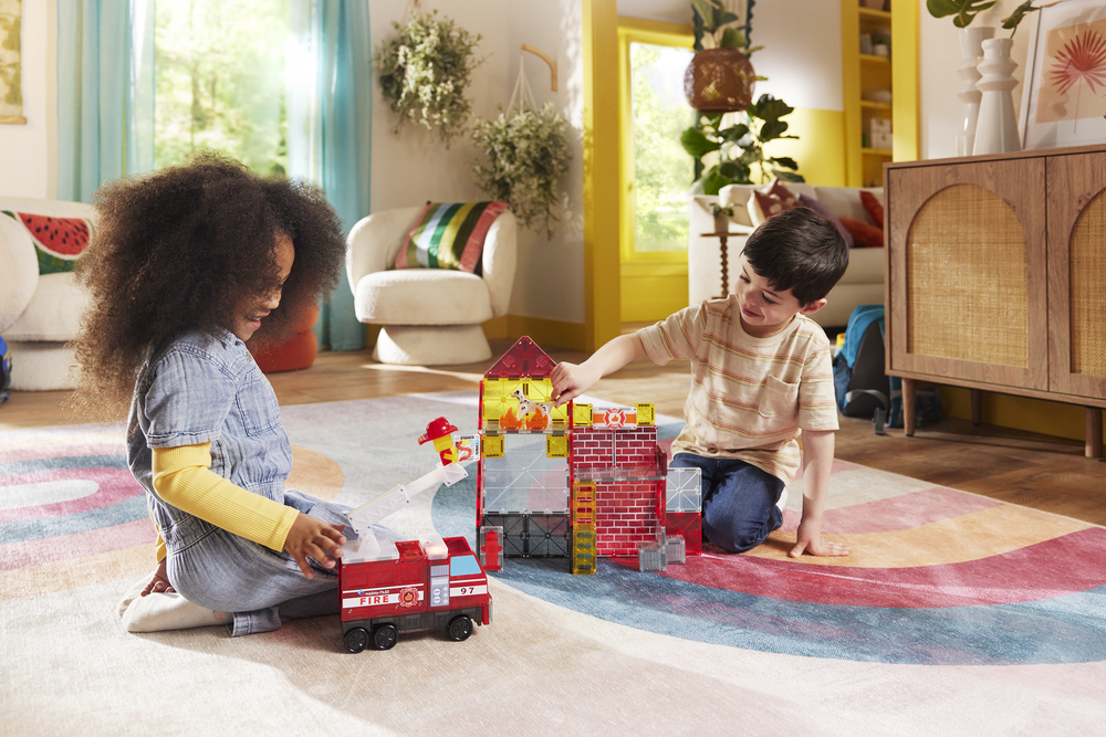 MAGNA-TILES Fire Station 50pc Set