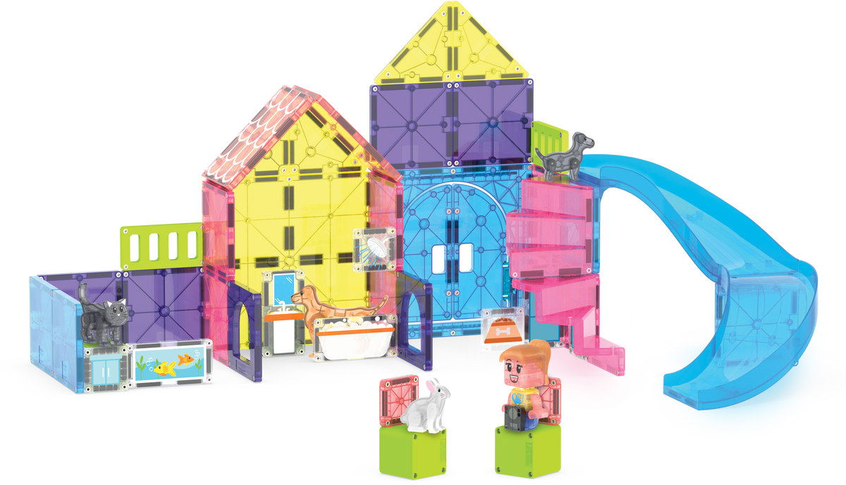 MAGNA-TILES Pet Playhouse 50pc Set