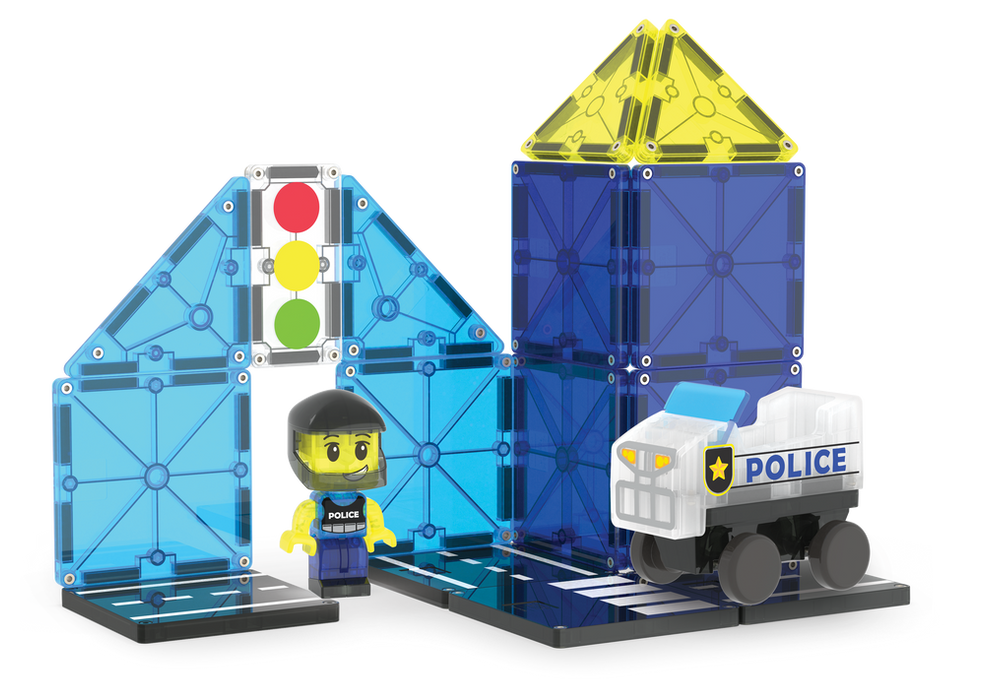 MAGNA-TILES Police Patrol 20pc Set