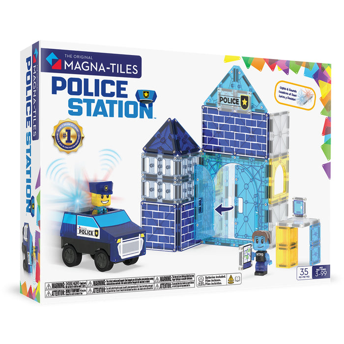 MAGNA-TILES Police Station