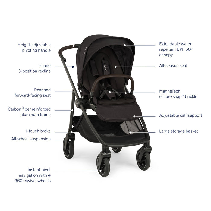 nuna 3 in 1 stroller Nuna SWIV Stroller