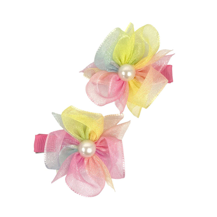 Unicorn Flower Hair Clips