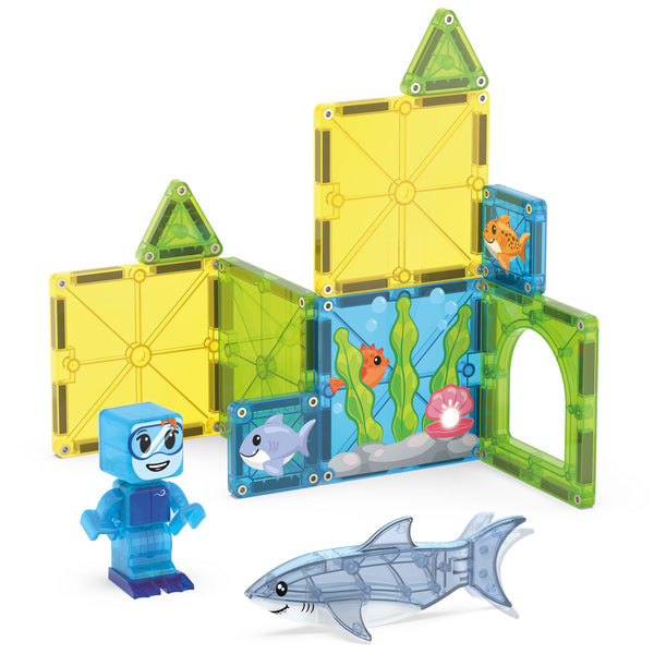 MAGNA-TILES Shark Dive 13pc Set