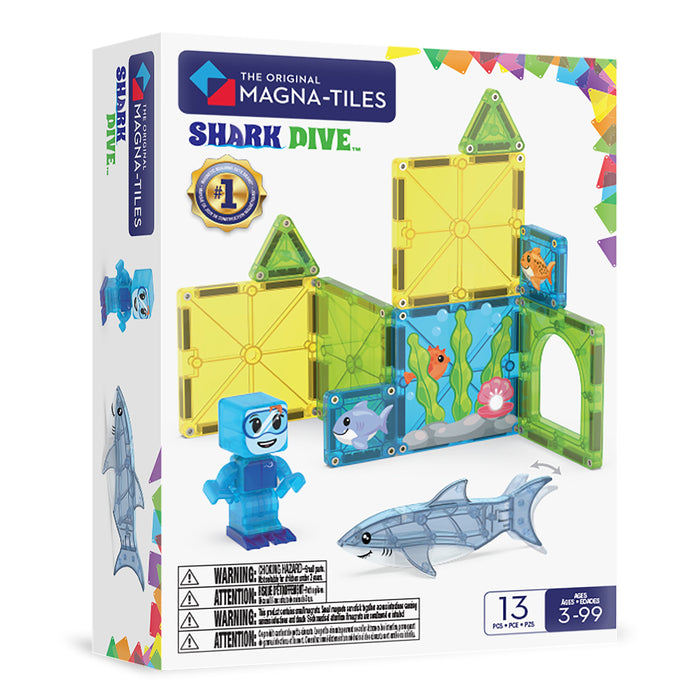 MAGNA-TILES Shark Dive 13pc Set