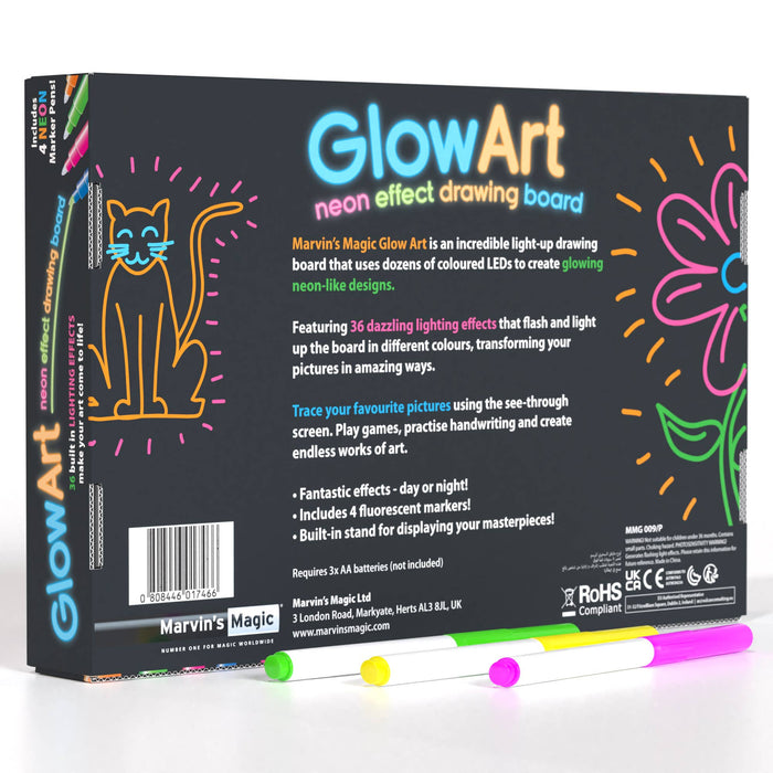 Glow Art Light-Up Drawing Board – Pink