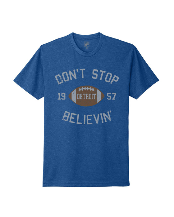 Ink Detroit Don't Stop Believin’ 1957 T-Shirt - Royal Blue