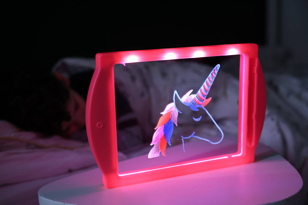 Glow Art Light-Up Drawing Board – Pink