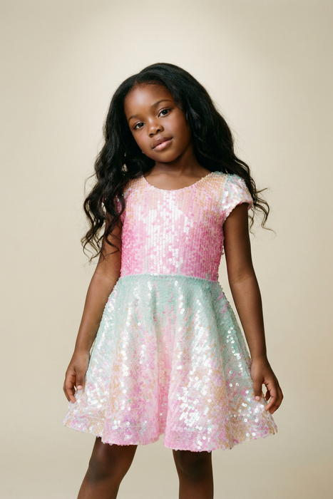 Sorbet Swirl Skater Dress