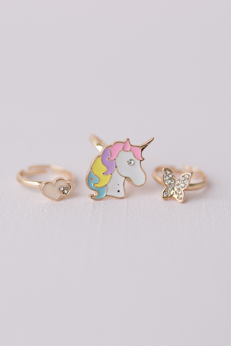Boutique Butterfly + Unicorns Rings